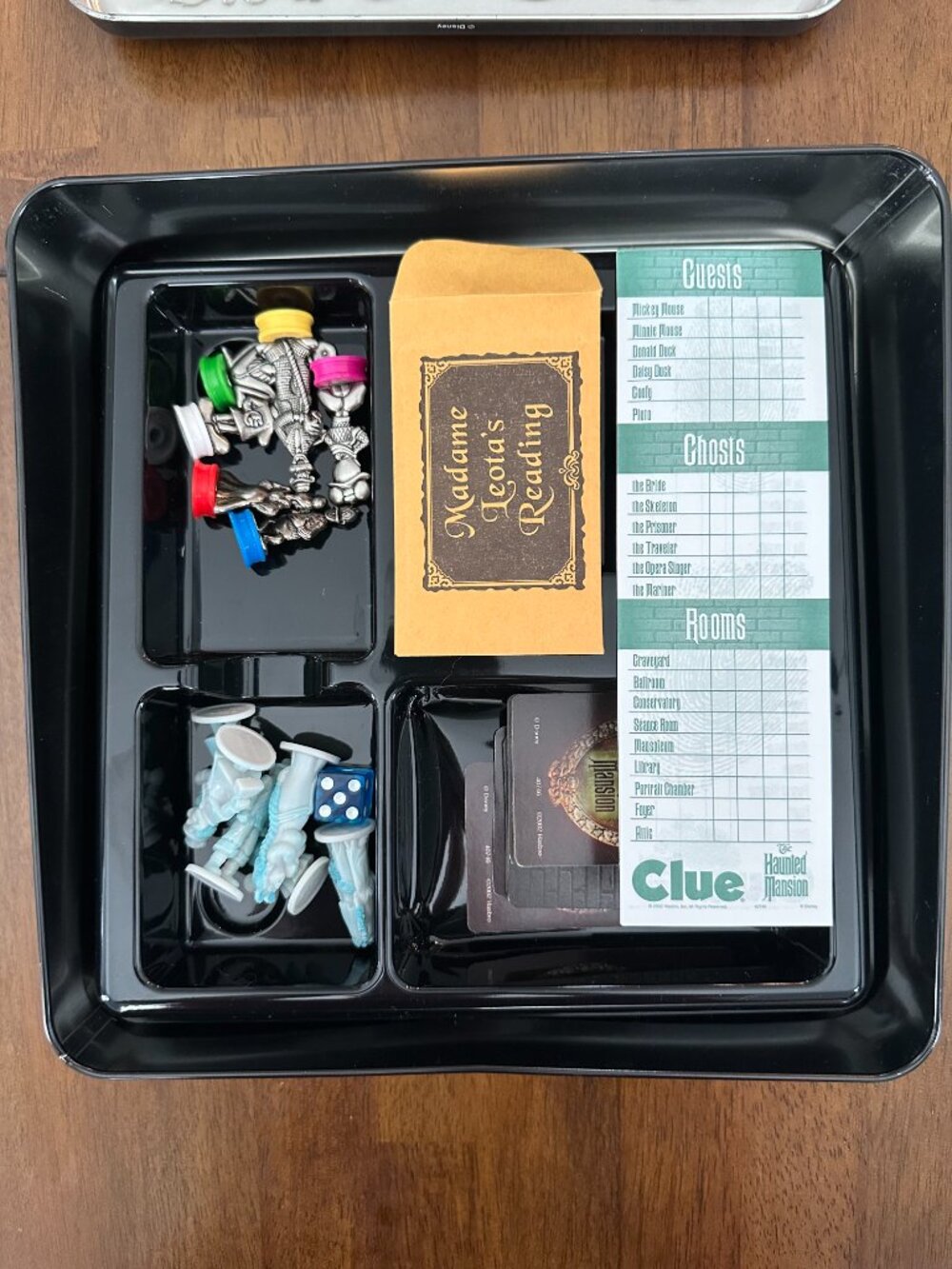 Rare Hasbro Disney Haunted Mansion Clue Board Game Theme Park Ed. (Tin) 2002 - Picture 8 of 16
